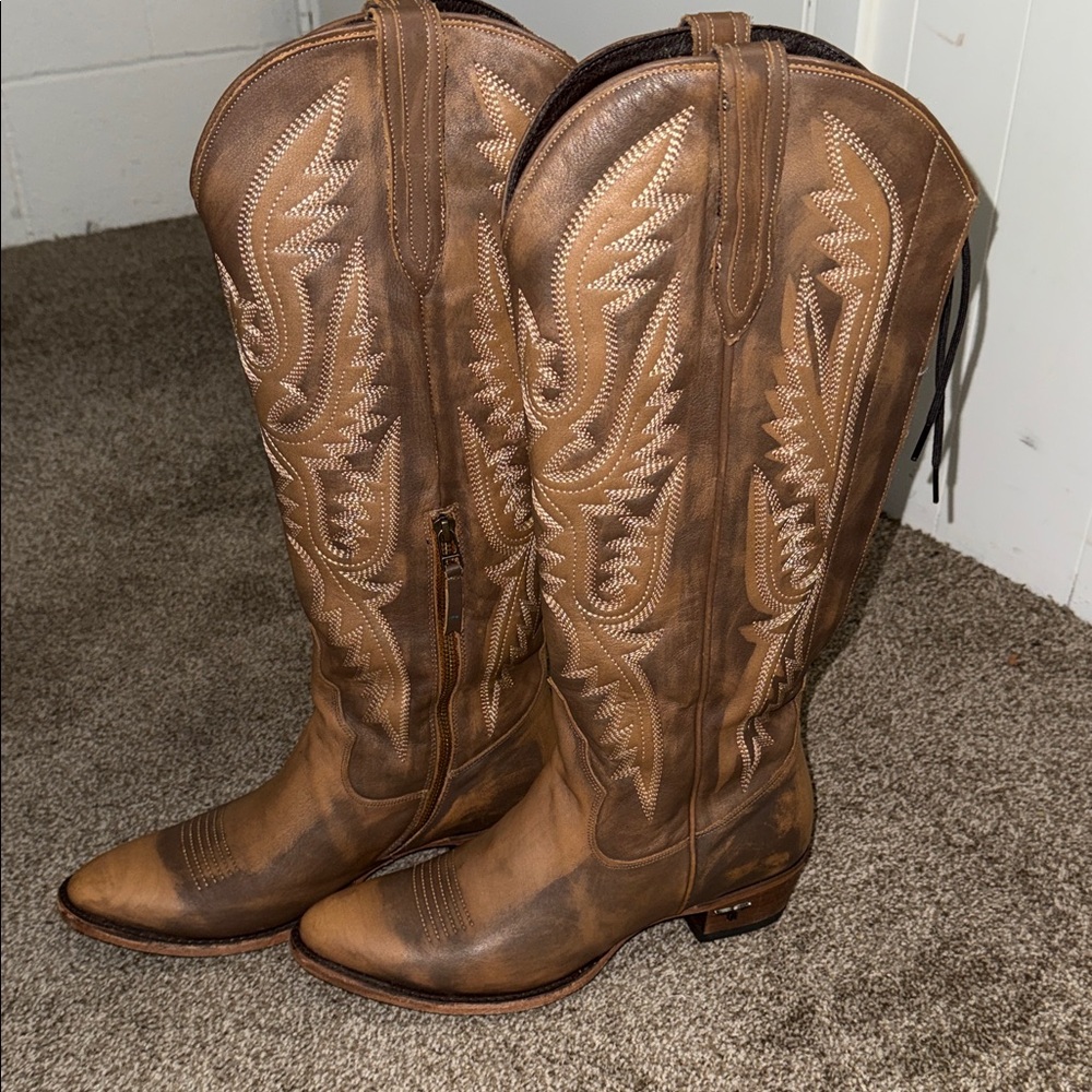 Lane Monica cowgirl boots brown size 11